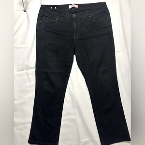 Cabi Black Newcrop Jeans with slight flare, Size 14